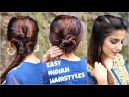 3 Anarkali Hairstyles For Medium Long Hair Easy Everyday Indian Hairstyles For Navratri Durga Puja Youtube Hair Styles Easy Hairstyles Cool Hairstyles