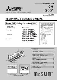 Powerful a swing pattern is used for airflow to create an enhanced cooling sensation. Technical Service Manual Ceiling Mitsubishi Electric