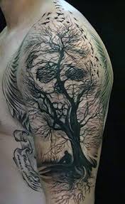 Tree Of Life And Death Half Sleeve Tattoo Half Sleeve Tattoos For Guys Best Sleeve Tattoos Half Sleeve Tattoos Designs