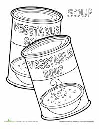 Some of the coloring page names are pot colouring clipart best, 40 shopkins coloring, soup pot coloring coloring clip art goldilocks, andy warhol campbells soup can pop art lesson pop art, bowl clip art at vector clip art online, cupcake colouring s a very pretty cupcake cute, adult coloring petunias the graphics fairy, the 12 days of. Soup Worksheet Education Com Food Coloring Pages Coloring Pages Cookbook Template