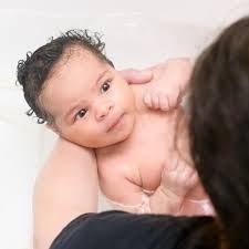Fill the baby bath tub with just enough water to puddle underneath baby—two to three inches of water should do. Parents Say What To Do If Your Baby Hates Baths Babycenter