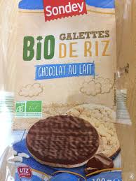Galettes De Riz Bio Au Chocolat Au Lait Sondey 100 G