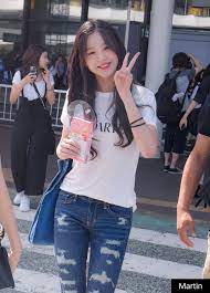 Produce48 Wonyoung Jangwonyoung Model Pakaian Gaya Ulzzang Wanita