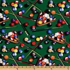 Timeless Treasures Pool Table Green Timeless Treasures Pool Art Fabric