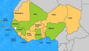 Ghana in africa as an island map in pastellorange. Western Africa World Music Guide Libguides At Appalachian State University