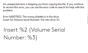 Methods To Fix The Wrong Diskette Is In The Drive Error Problem Wrong Coded Message Fix It