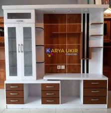 Pembatas ini digunakan di berbagai ruang namun yang paling. Pusat Partisi Jakarta Kayu Modern Terbaru Jual Lemari Penyekat Tv Putih