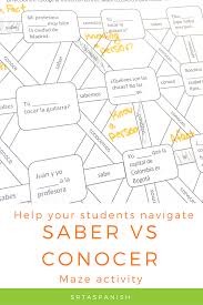 Check Out This Great Activity To Practice Saber And Conocer