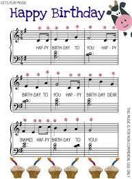 Happy Birthday Easy Piano Music Let S Play Kids Music Easy Piano Sheet Music Clarinet Sheet Music Piano Music