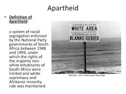 Broadly speaking, apartheid was delineated into petty apartheid, which entailed the segregation of public facilities and social events, and grand apartheid the first apartheid law was the prohibition of mixed marriages act, 1949, followed closely by the immorality act of 1950, which made it illegal for. Apartheid In South Africa Ppt Download