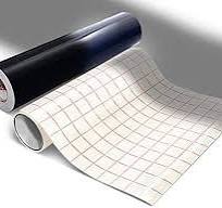 ORACAL 5400 Black Reflective Adhesive Vinyl Wrap 12" x 24" Roll Including  12" x 24" Clear Transfer Paper Roll (2 Rolls)