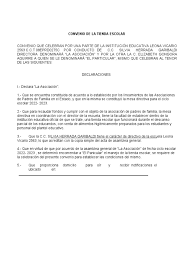 Convenio de La Tienda Escolar