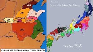 Unrest had been smouldering away for generations in japan: Comparison Of China And Japan History Part 1 Spring And Autumn Warring States Period é—‡ã®æ—… Yami No Tabi