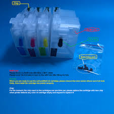I turned off colour printing on computer and it still refused to print with some bogus message like 'cannot maintain print quality'. Yotat Lc3719 Refillable Ink Cartridge Lc3719xl Lc3717 For Brother Mfc J2330dw Mfc J3930dw Printer With One Time Chip Ink Cartridges Aliexpress