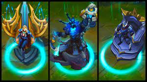 After championship rivens release riot decided not to release. All Championship Skins New And Old Ashe Thresh Zed Riven Shyvana Kalista League Of Legends Youtube