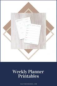 Click on any image below to save or download the file. Weekly Planner Printables Personal Planner