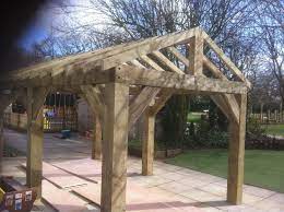 Wooden Garden Shelter Structure Gazebo Hot Tub Car Port Canopy Kit 4 6m X 3m Gazebo Hot Tub Garden Backyard Pavilion