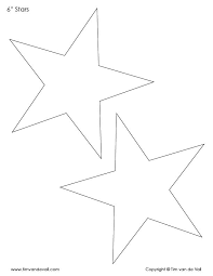 6 Inch Star Template Shape Star Template Star Template Printable Printable Star