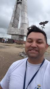 🚩 Hoje nossa estrada nos levou até Cerro Grande do Sul, onde foi instalada  uma imagem gigante de Nossa Senhora Aparecida 🙏💙 Com 13 metros de altura  (incluindo a base e a