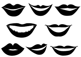 Smiling Lips Vector Graphics Mascaras Caseiras Silhueta Tutoriais