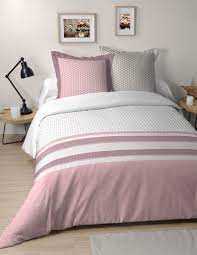 housse de couette blush girly rose blanc 240x260cm 2 personnes 100 coton housse de couette couette housses