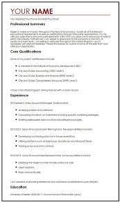 Cv Example With Career Objectives Myperfectcv Sample Resume Templates Cv Template Resume Template Free