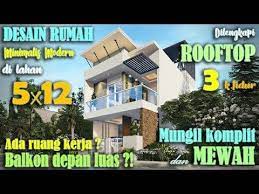 Sehingga bagi anda yang menginginkan desain rumah dengan 3 kamar tidur bisa mengaplikasikan desain dan denah rumah ukuran 8 x 12 m agar tampil lebih nyaman. Desain Rumah 5x12 3 Kamar Tidur Dengan Rooftop Youtube Desain Rumah Rumah Desain