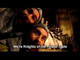 Video Monty Python And The Holy Grail Knights Of The Round Table Camelot Song With Lyrics 1 37 Monty Python Monty Python Flying Circus Comedy Tv