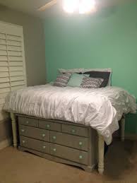 Diy Bedroom To Give You Space Put The Dresser Under Your Bed Pallet Furniture Bedroom Bedroom Diy Room Organization Diy Bedroom