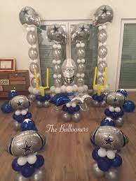 Balloons Dallas Cowboys Theme Dallas Cowboys Party Cowboy Theme Party Dallas Cowboys Theme