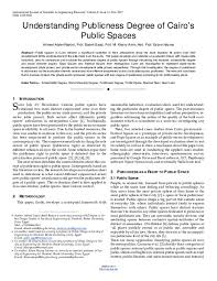 PDF) Understanding Publicness Degree of Cairo's Public Spaces