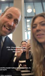 Prince William becomes a TikTok sensation after Ulster student records him  apologising