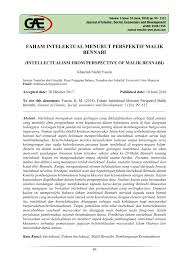 Indikator, cinta kemanusiaan, tamadun, titas pengenalan kursus tamadun islam tamadun asia (titas) pengajian tinggi negara amat berperanan dalam usaha. Pdf Faham Intelektual Menurut Perspektif Malik Bennabi Intellectualism From Perspective Of Malik Bennabi