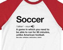 Soccer Sport Definition Funny Retro Gift Graphic Tee Men Women Boys Girls Long Sleeve Baseball T Shirt Funky Tees Baseball Tshirts Mens Graphic Tee