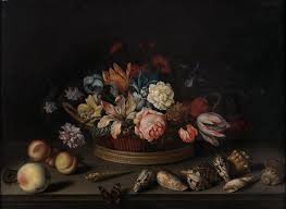 Balthasar Van Der Ast Middlebourg 1593 Ou 1594 1657 Delft Nature Morte A La Corbeille De Fleurs Avec Fruits Et Coquil Still Life Still Life Fruit Sothebys