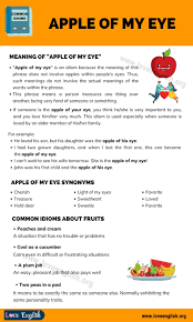 Apple Of My Eye What Is The Meaning Of Apple Of One S Eye Love English English Vocabulary Words Slang Words Learn English Vocabulary