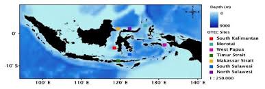 Total energi gelombang laut dapat diketahui dengan menjumlahkan besarnya energi kinetik dan energi potensial yang dihasilkan oleh gelombang laut. Gambar 8 Sebaran Wilayah Potensial Pengembangan Otec Di Indonesia Download Scientific Diagram