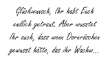 Mal war es lustig und schön, mal eher ein tosen und gedröhn! Lustige Und Humorvolle Spruche Zur Hochzeit