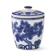Maybe you would like to learn more about one of these? Blue And White Ceramic Bath Canister Bathroom Accessory Set Williams Sonoma