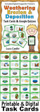 Weathering And Erosion Task Cards And Google Quizzes 24 Printable Task Cards And Task Card Image Weathering And Erosion Task Cards Science Teaching Resources