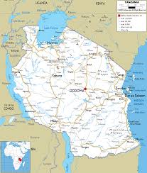 detailed clear large road map of tanzania ezilon maps