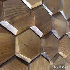 Wooden Panels Mosaic Honey Download 3d Model Of This Panel Via The Link Material Ash Coating L Wooden Wall Cladding Wood Carving Furniture Wooden Wall Decor