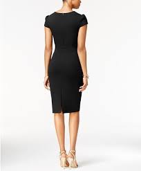 Betsey Johnson Puff Sleeve Scuba Dress Created For Macy S Reviews Dresses Women Macy S Scuba Dress Dresses With Leggings Wear To Work Dress