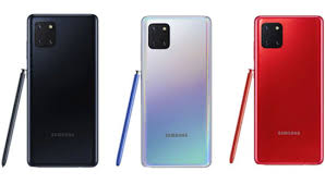 The galaxy note 10 lite has an aluminum frame and a glossy plastic back, which samsung refers to as glasstic. Samsung Galaxy Note 10 Lite Dubai Price