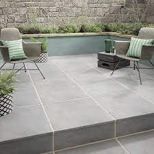 Made to scrape excess mud, dirt, water and snow off of nylon is one of the most versatile fibers for entrance mats. Croyde Grey Outdoor Porcelain Floor Tile 610 X 610 X 20mm Pack Of 2 Wickes Co Uk