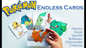 If the back will be visible like in a card holder i'll attach the holographic print to a real pokemon card. Paper Toys Pokemon Evolution Endless Cards Hattifant