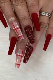 What to do with red acrylic nail polish? 63 Nail Designs And Ideas For Coffin Acrylic Nails Page 6 Of 6 Stayglam Gold Acrylic Nails Acrylic Nails Coffin Short Red Acrylic Nails