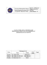 Peraturan menteri esdm nomor 41 tahun 2018 tentang penyediaan dan pemanfaatan bbn jenis biodiesel dalam kerangka pembiayaan oleh badan pengelola dana perkebunan kelapa sawit. Sop Pemeliharaan Dan Perawatan Sarana Pr 1