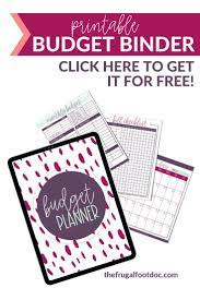 Printable Budget Binder Worksheets Budget Planner Budget Planner Free Budget Printables