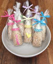 Baby Bottle Rice Crispie Treats 12 Baby Shower New Baby Etsy Baby Shower Candy Table Baby Shower Treats Baby Shower Candy